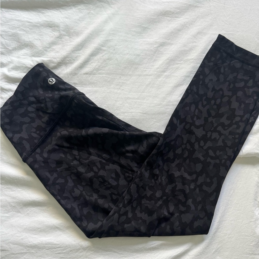 lululemon athletica Black Patterned Leggings